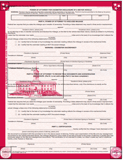 Poa Secure Vehicle Services County Clerk Guide 0938