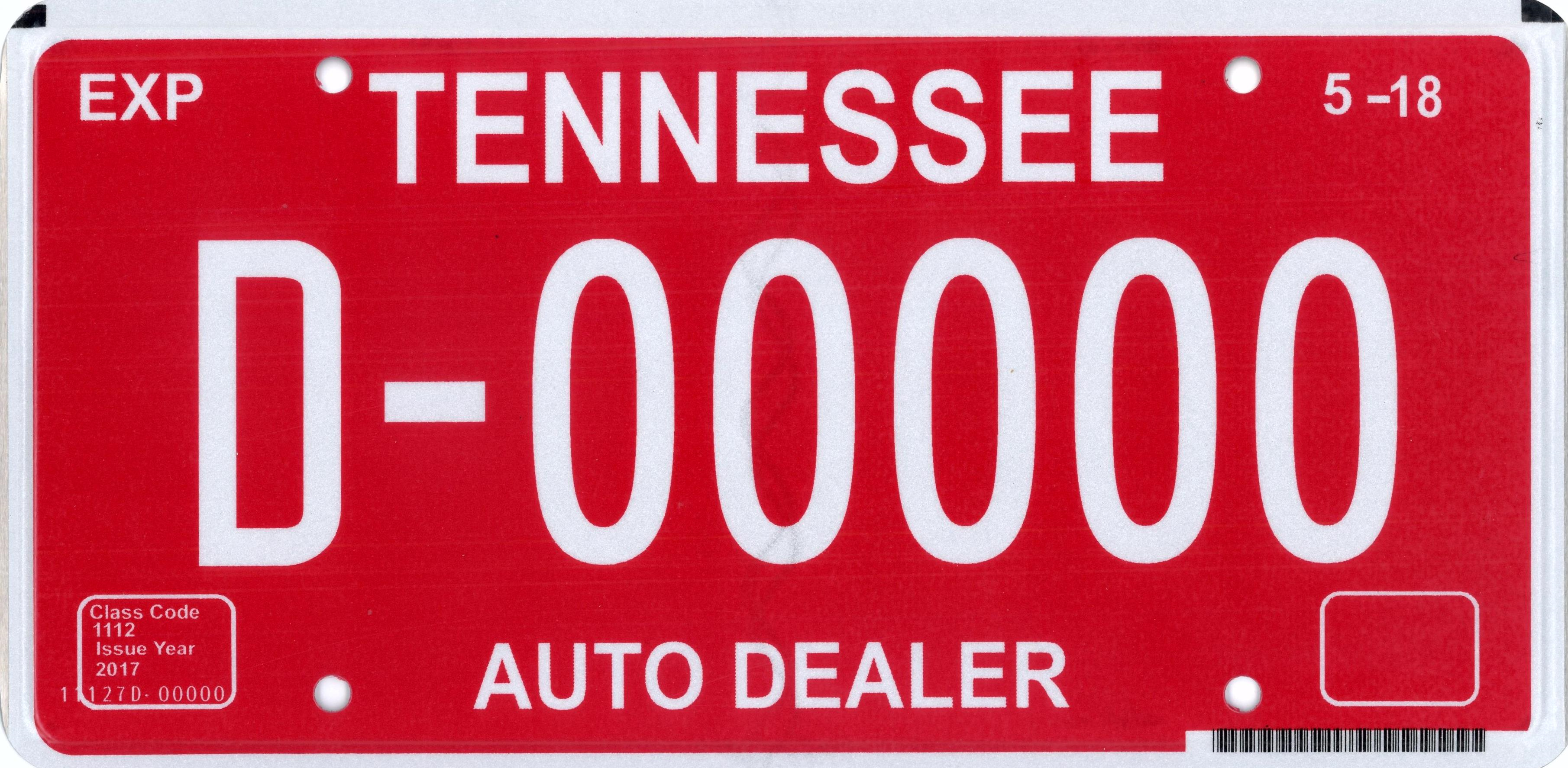 Dealer Used Cars/Independent Dealer "D" Plate County Clerks Guide