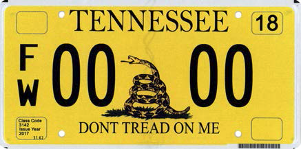 Friends of Sycamore Shoals Historic Area, Inc. Plate – Vehicle