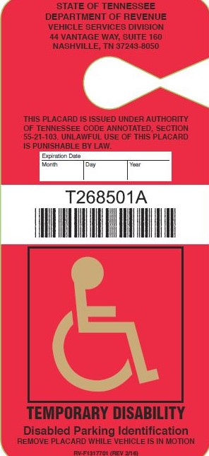 Disabled Placards Vehicle Services County Clerk Guide 8285