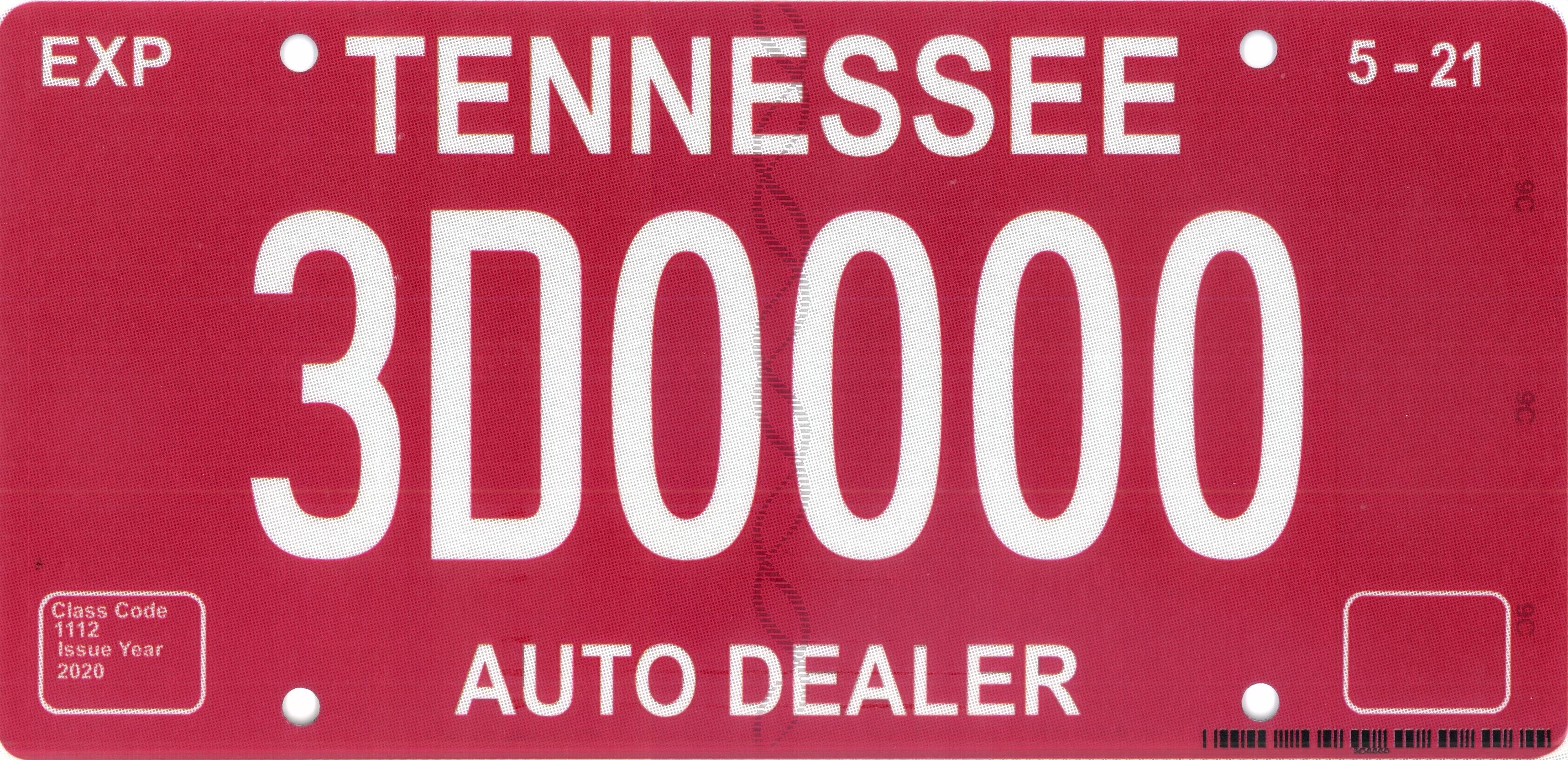 Dealer Used Cars/Independent Dealer "D" Plate County Clerks Guide